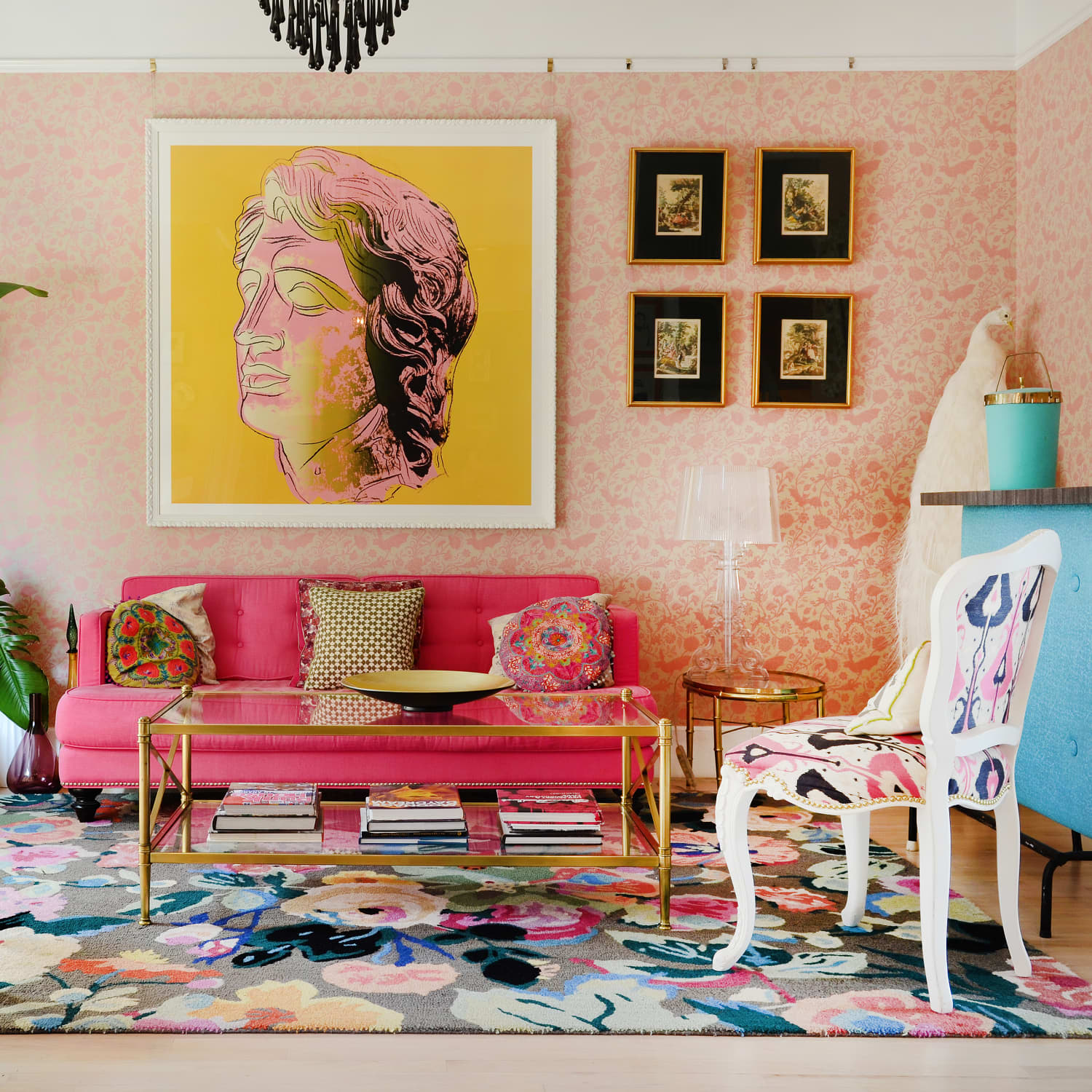 Small store colorful couch